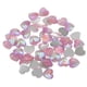 thumbnail image 2 of 50 piezas de medias perlas con parte trasera plana, diamantes de imitación, gemas, parte trasera plana, para álbumes de recortes Rosa corazón, 2 of 8