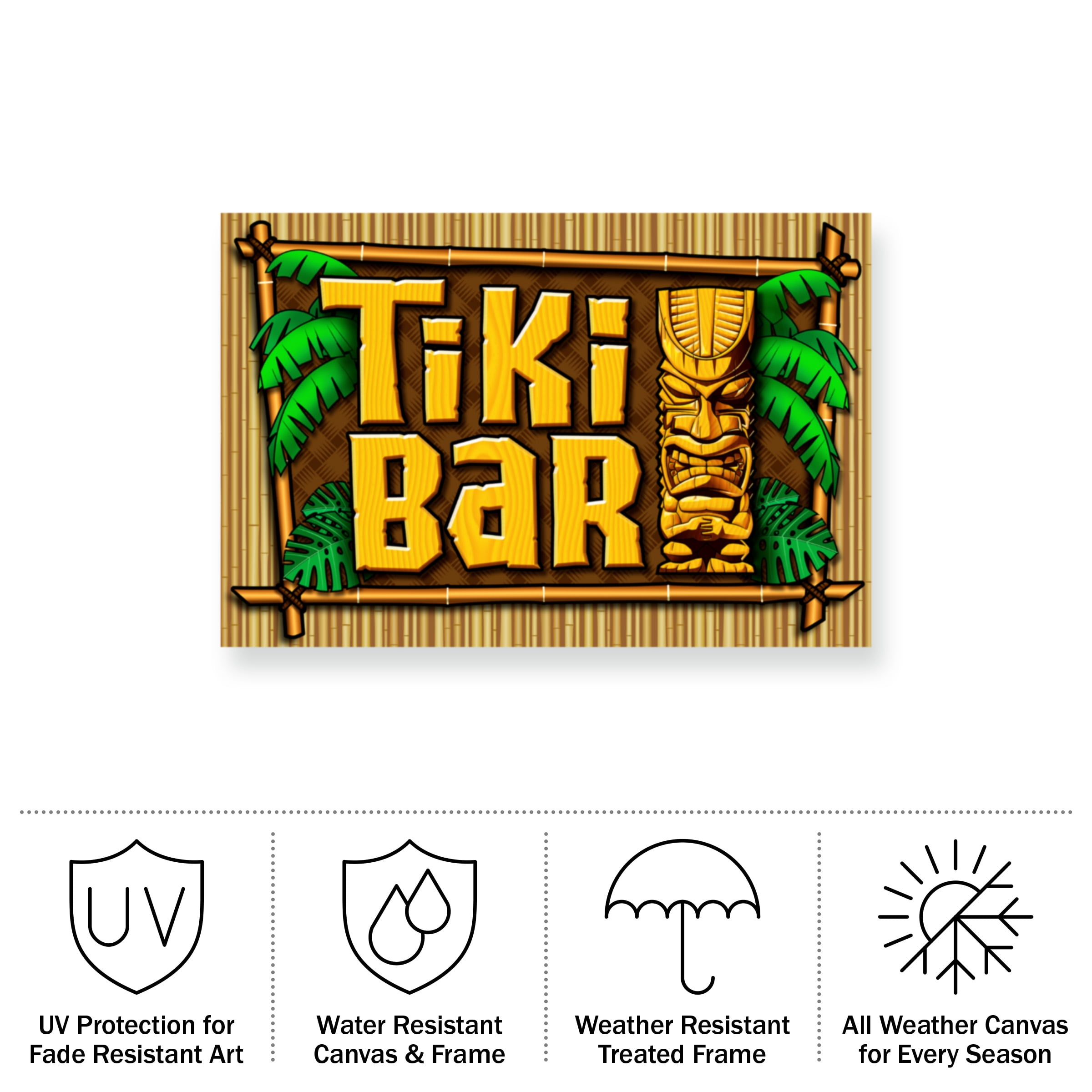 RetroPlanet 'Tiki Bar' Outdoor All-Weather Wall Decor