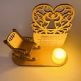 thumbnail image 4 of De Madera De Navidad, Árbol De Navidad, Silla De Ángel, Recuerdo, Vela Alimentada Por Batería, Decoración De Navidad Conmemorativa Scienceny HA040155-03, 4 of 6