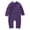 Purple, variant on Baby Toddler Unisex Traditional Chinese Long Sleeve Romper (95/2-3 Years, Pink)