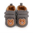 thumbnail image 3 of YUGYXL Infant Baby Girls Boys Cotton Booties Newborn Winter Warm Fleece Cozy Slippers Toddler Non-Slip Ankle Boots First Walker Crib House Socks Shoes Gray,12, 3 of 4