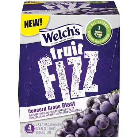 Welchs Fruit Fizz Grape 4pk