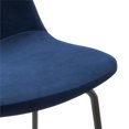 thumbnail image 4 of Pemberly Row Performance Velvet Bar Height Stools (Set of 2) in Blue, 4 of 5