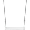 thumbnail image 2 of Sterling Silver Silver/Rhodium-Plated Large Polished Blank Bar Necklace Made In United States xna1207ss, 2 of 5