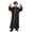 Black, variant on Zecgelong Arabic Thobe Thobe Long Sleeve Kaftan Crew Robe National Teenage Boys Long Sleeve Embroidered Robe Set Arab Children's Wear Robe