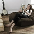 thumbnail image 5 of Jaxx Sofa Saxx 4-foot Bean Bag Lounger, Chocolate Microsuede, 5 of 5