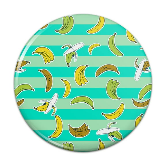Ripe Bananas Pattern Pinback Button Pin