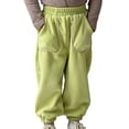 thumbnail image 5 of Godderr Toddler Kids Active Sweatpants for Boys Girls Sports Cotton Jogger Pants Winter Warm Jogger Pants for 2-10 Years Old, 5 of 9