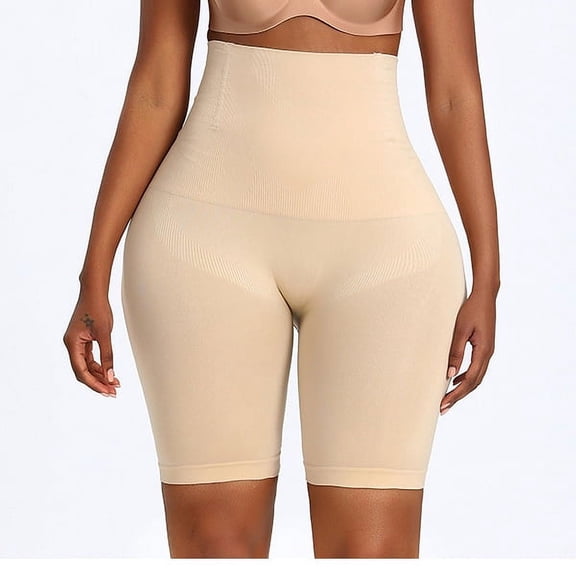 Women High Waist Shaper Shorts Breathable Body Shaper Slimming Tummy Underwear Panty Shapers  Waist Trainer Body Shaper Abdomen (Beige,4XL)