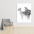 thumbnail image 2 of Faon black and white - 36"x48" canvas - Print on demand, 2 of 5