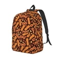 thumbnail image 2 of Naloa Canvas Backpack for Men Women Peanuts2 Print Rucksack Casual Travel Daypack Large and Small Durable College Tote Satchel Bookbag for Teens, 2 of 8