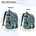 thumbnail image 3 of Honeii Beautiful Dreamcatcher Print Canvas College Laptop Backpack, Durable Rucksack Travel Notebook Bag School Backpack Book Bag for Men Women-Small, 3 of 7
