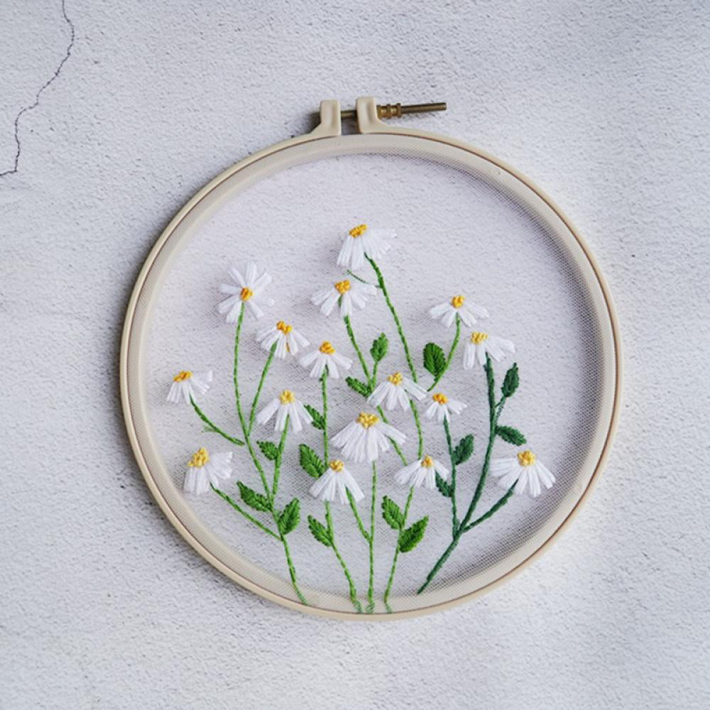 Buy Dandelion Pattern Embroidery Starter Kit Kids Cross Stitch Kit  Beginners Transparent Handmade Embroidery Sewing Crafts Online - 360  Digitizing - Embroidery Designs