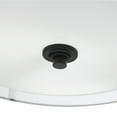 thumbnail image 3 of Globe Electric 2-Light Matte Black Indoor Semi-Flush Mount Ceiling Light, Linen and Organza Shade, 3 of 11