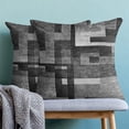 thumbnail image 2 of Black White Grey Pillow Covers 18x18, Abstract Art Outdoor Decorative Throw Pillows for Couch, Modern Geometry Decor Cushion Cover 2 Pcs Soft Farmhouse Square Pillowcase for Bed Car Safa, 2 of 6