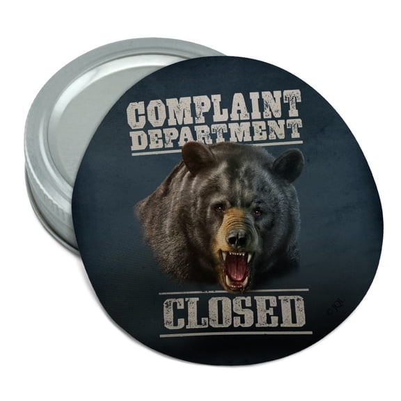 Complaint Department Closed Bear Round Rubber Non-Slip Jar Gripper Lid Opener
