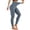 3# Blue, variant on Compression Leggings for Women High Waisted No Front Seam Lounge Yoga Legging Workout Tummy Control Gym Yoga Pants Gray L