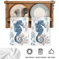 thumbnail image 5 of Coastal Blue Seahorse Kitchen Towels Set of 2, Summer Ocean Coral Beach Starfish Absorbent Dish Towels for Kitchen, Microfiber Hand Towel, Quick Drying Tea Towel for Cleaning Decorative Dishcloths, 5 of 7
