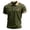 Army Green, variant on Men's 4th of July Patriotic Polo Shirt American Flag Print Short Sleeve Turn Down Collar Button Front Comfortable Fit Casual Top for Summer Outdoor Events and Daily Wear Khaki M