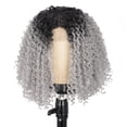 thumbnail image 1 of 14-inch Lace Front Wig - Butt African Style, Small Volume Puffy with Middle Part - for Women, 1 of 6