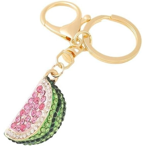 LWHAO Watermelon Keychain, Watermelon Keyring Keyrings Metal Keychain for Women Purse Handbags