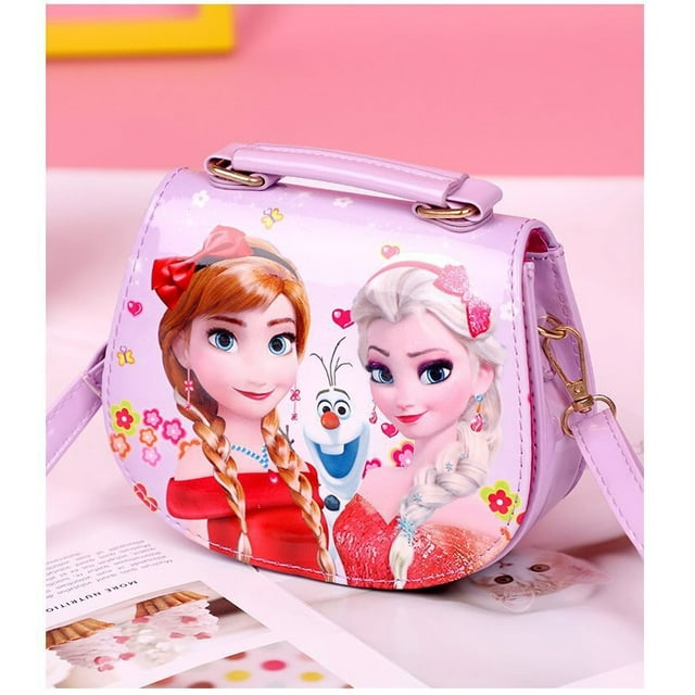 Disney-bandolera con estampado de Frozen 2 para niña, bolso de hombro Original de princesa Elsa, Anna, bonito, a la moda, para regalo