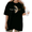 Black-1, variant on Women's Gray Crescent Moon Simple Sans Serif Copy Moon Celestial Graphic Short Sleeve T-shirt Relaxed Fit