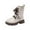 Beige, variant on BOBOGOJP Boys And Girls Lace Up Zipper Outdoor Ankle Boots(Toddler/Little Kids) Black for Size 10.5