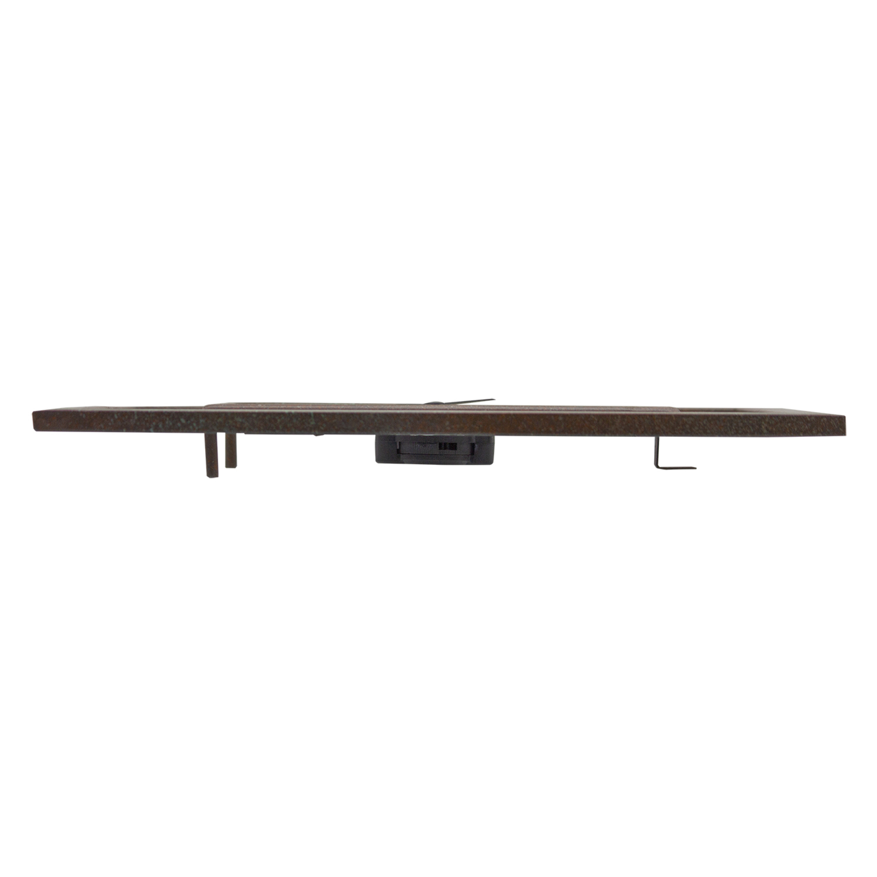 Taylor 14-inch by 14-inch Bamboo Leaf Glass and Metal Thermometer
