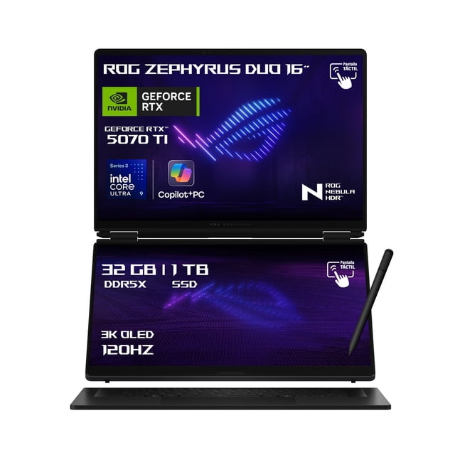Laptop Asus ROG Zephyrus Duo GX651AR-SR097W U9 RTX 5070 Ti 64GB 1TB Gris