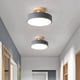 thumbnail image 2 of 2X Luces de Techo Accesorio de IluminacióN de Madera NóRdica LED Luminaria Interior Cocina SalóN Dormitorio BañO - Gris, 2 of 3
