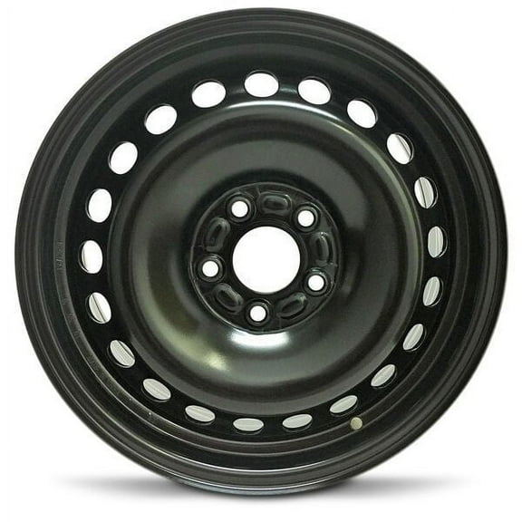 New OEM Replacement Wheel 16x6.5 in for 2006-2007 Volvo V70 Painted Black 16 inch Steel Rim