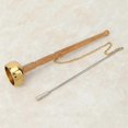 thumbnail image 3 of Buddhism Wooden Handle Brass Hand Bell Singing Scripture Implement Buddhist Supplies, 3 of 3