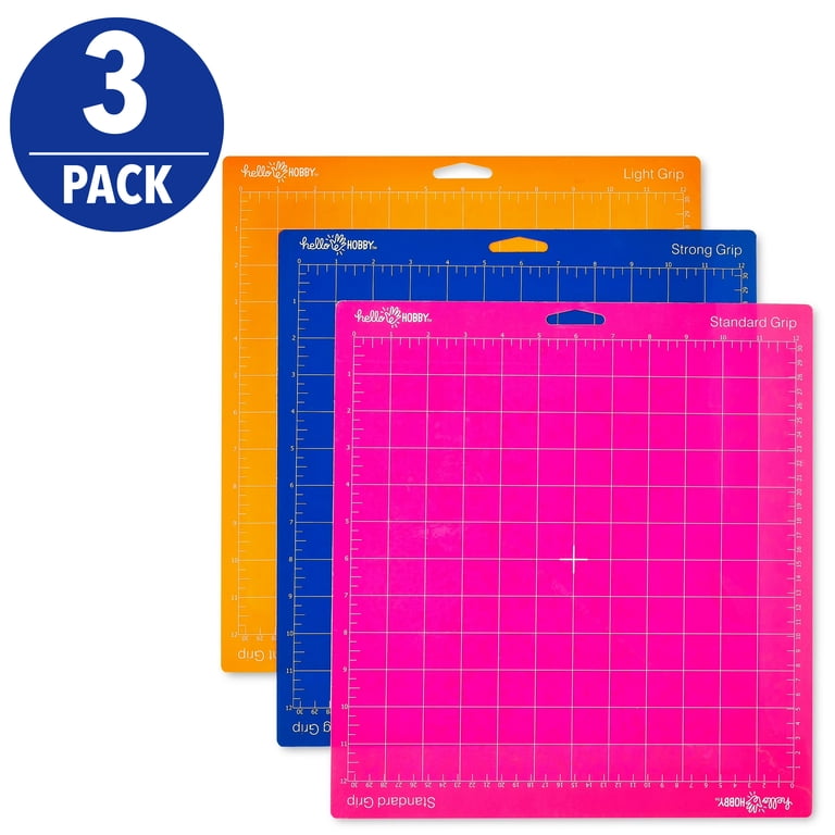 Hello Hobby 12x12 Adhesive Cutting Mats Set, Assorted Colors, 3 Pack photo 1