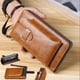 thumbnail image 5 of pstuiky Cartera larga de piel para hombre con cremallera y gran capacidad, con múltiples compartimentos para tarjetas para guardar teléfonos de hasta 6,9 pulgadas., 5 of 7