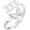 Butterfly-333, variant on Angel Number Ring 925 Sterling Silver Butterfly/Cross Angel Number Rings Adjustable Numerology Jewelry Gifts for Women(Size 7 Adjustable)