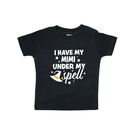 

Inktastic I Have My Mimi Under My Spell with Cute Witch Hat Gift Baby Boy or Baby Girl T-Shirt