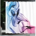 thumbnail image 4 of Ambesonne Abstract Shower Curtain, Colorful Smoke Flow, 69"Wx70"L, Fuchsia Blue, 4 of 5