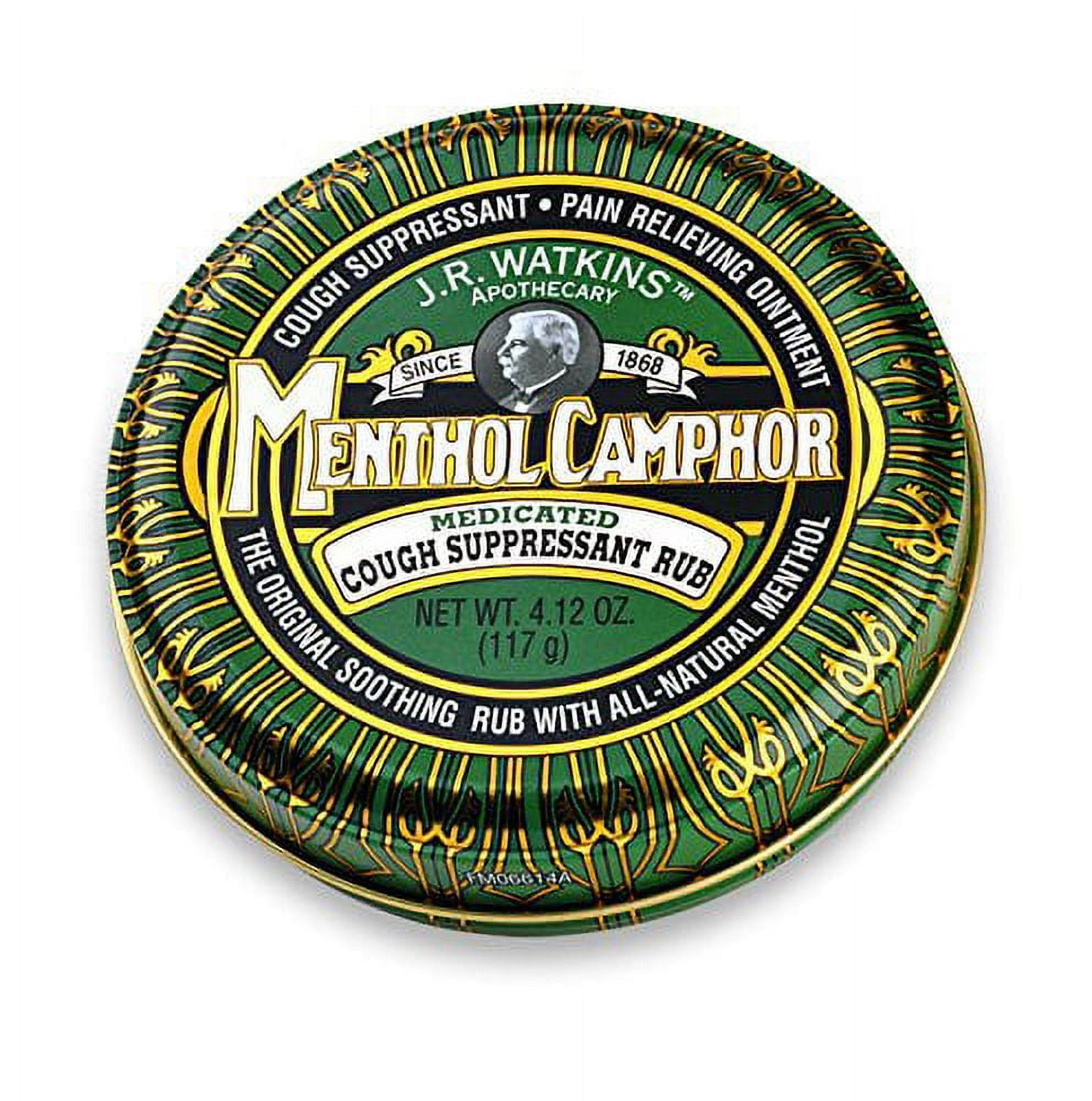 JR Watkin's Menthol Camphor Cough Suppresant Ointment 4.13 oz