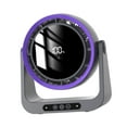 thumbnail image 3 of Ventilador de escritorio USB recargable, silencioso, con pantalla digital inteligente, ventilador de mesa de aire para gris, 3 of 9