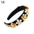 thumbnail image 2 of Ludlz Women Wide Headband Luxury Rhinestone Pearl Decoration Hair Hoop Banquet Prom Party Vintage Headband, 2 of 2