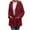 Red, variant on Womens Fleece Long Jacket Hooded Long Sleeve Button Down Sherpa Coat Fall Winter Warm Jacket Outerwear with Pockets