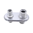 thumbnail image 1 of Accesorio de reemplazo para calentador de aire acondicionado de 2 puertos para automóvil, fácil de instalar, metal pulido, 1 of 9