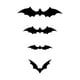 thumbnail image 1 of Flores artificiales, ramo de decoración de Halloween: 120, 60, 88, murciélagos tridimensionales, decoraciones de interior y exterior para Halloween, pegatinas de pared para Halloween Dec Pegatina de p, 1 of 2