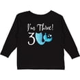 thumbnail image 3 of Inktastic 3rd Birthday Mermaid Party Girls Long Sleeve Toddler T-Shirt, 3 of 5