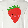 thumbnail image 4 of Inktastic Strawberry Kawaii Long Sleeve T-Shirt, 4 of 5