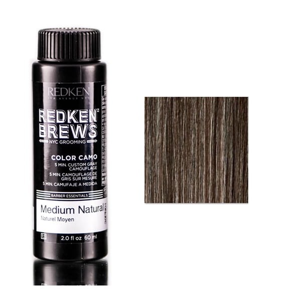 Brews Color Camo - Medium Natural by Redken for Men - 2 oz Hair Color