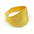 thumbnail image 1 of Injueey Anillos de tejer, dedal de protección para los dedos, herramientas de ganchillo de Metal de mano para el hogar especialmente Suministros de marroquinería Anillo de oro, 1 of 6