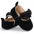 thumbnail image 3 of Eleanos Baby Girls Flat Shoes Toddler Soft Sole Mary Jane Princess Christening Baptism Crib Shoes, 3 of 5