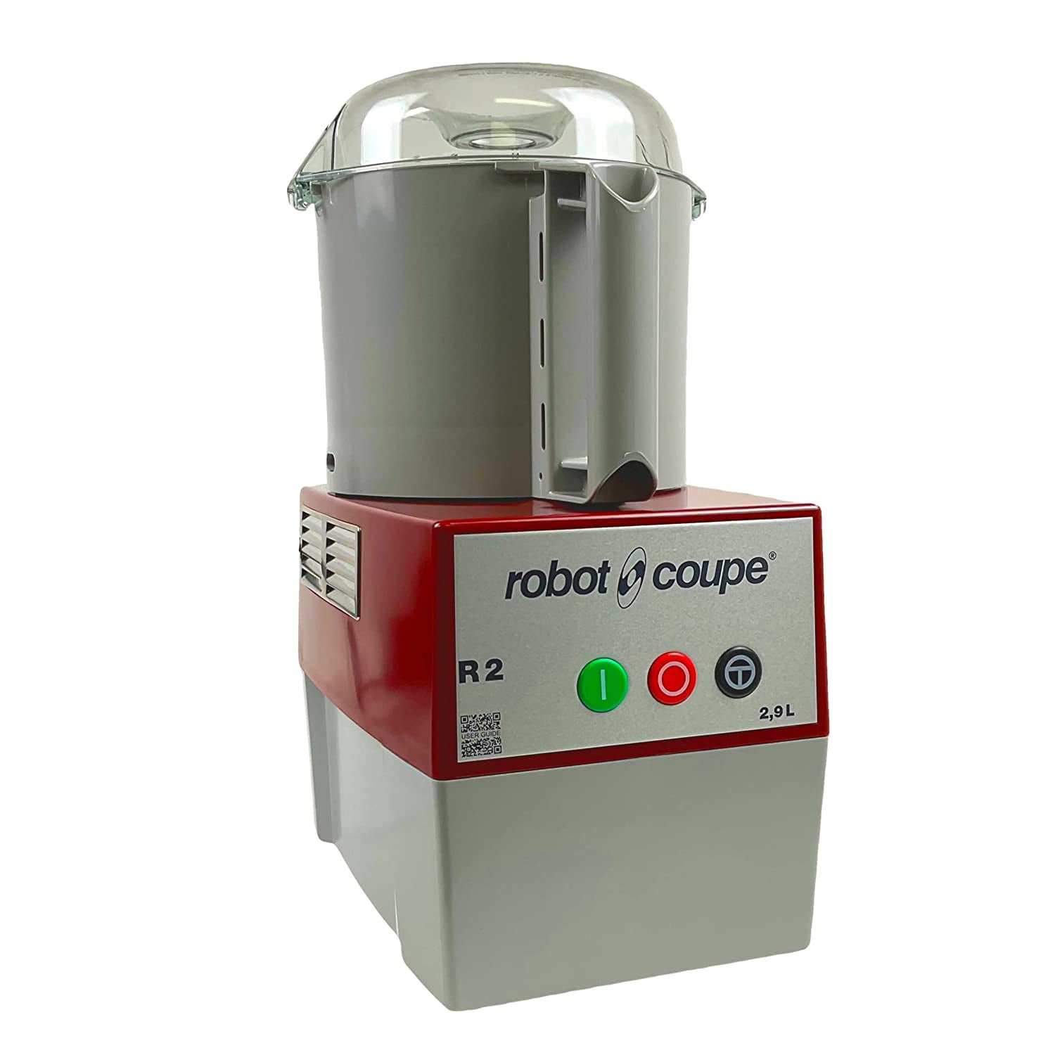 Robot Coupe R2B Processor Cutter/Mixer, 3-Quart Batch Bowl, Polycarbonate, 1 HP, 120v, Gray, Red, and Clear - Walmart.com